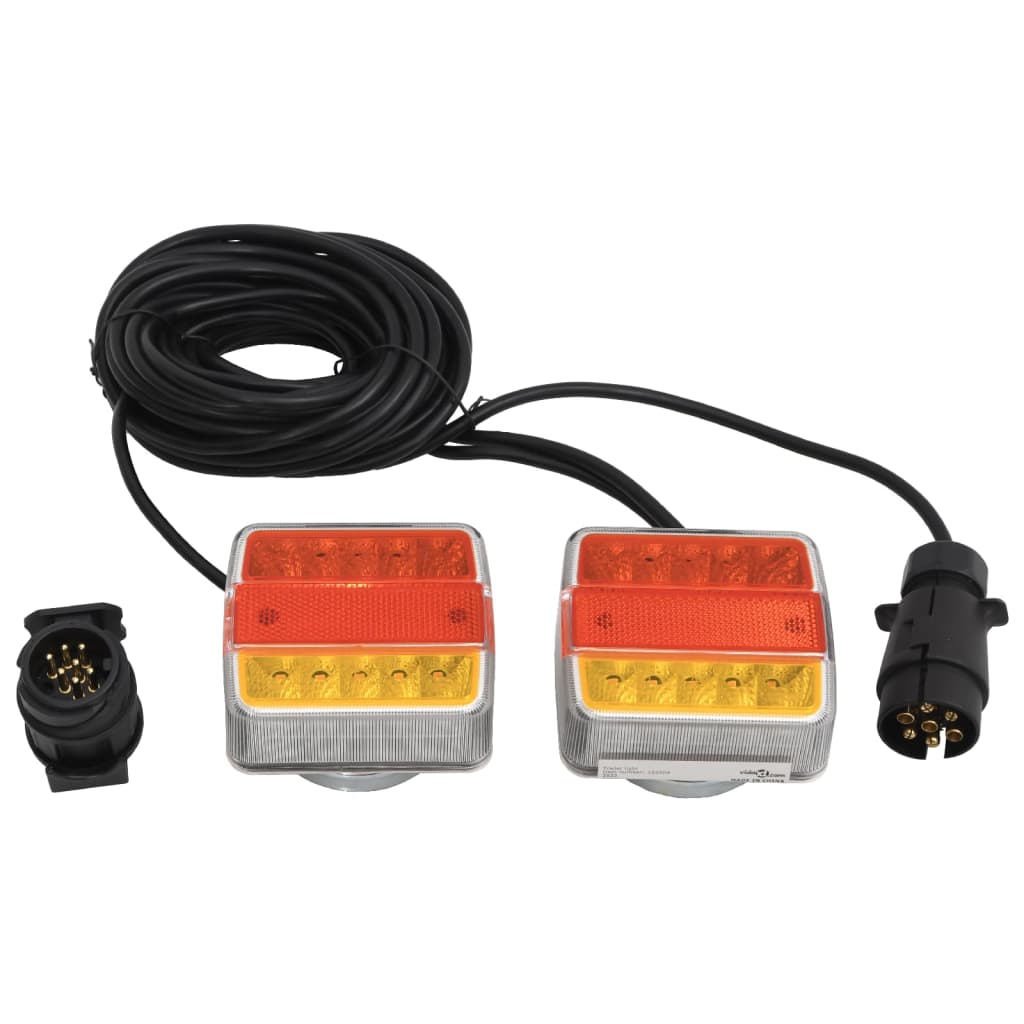 Aanhangerlampen 2 st LED-lamp 12 V 10,5x7,5x10 cm rood is nu te koop bij PeponiXL, paradijselijk wonen!