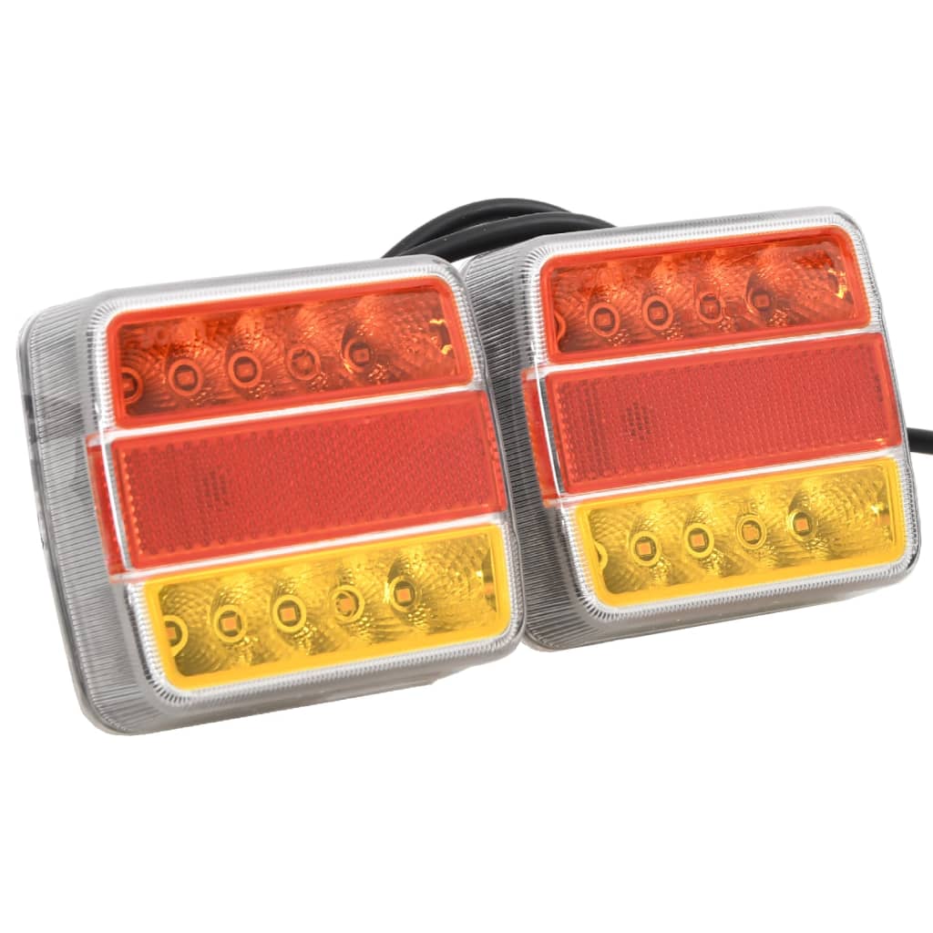 Aanhangerlampen 2 st LED-lamp 12 V 10,5x7,5x10 cm rood is nu te koop bij PeponiXL, paradijselijk wonen!