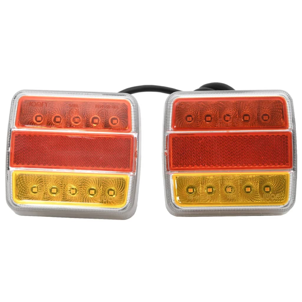 Aanhangerlampen 2 st LED-lamp 12 V 10,5x7,5x10 cm rood is nu te koop bij PeponiXL, paradijselijk wonen!