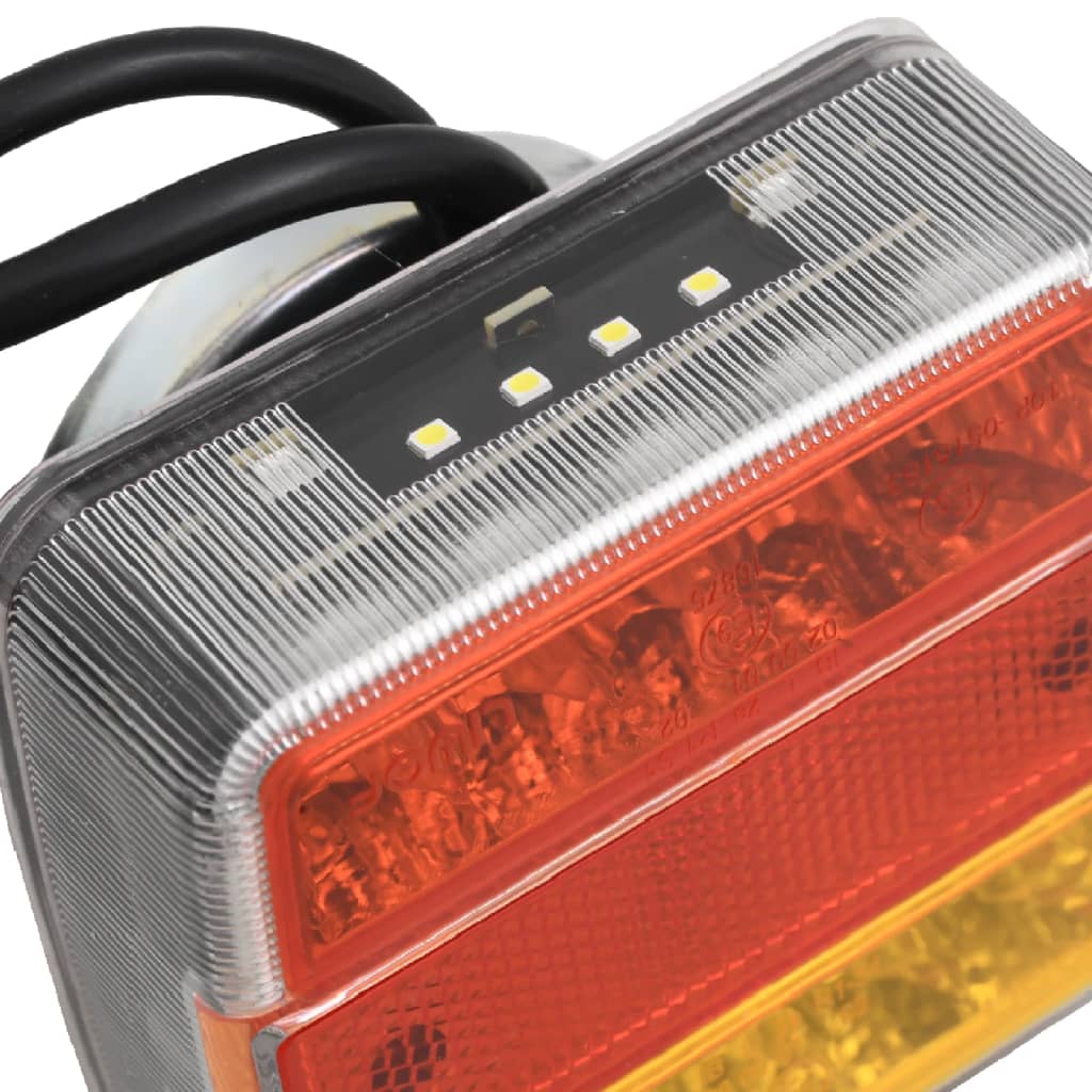 Aanhangerlampen 2 st LED-lamp 12 V 10,5x7,5x10 cm rood is nu te koop bij PeponiXL, paradijselijk wonen!