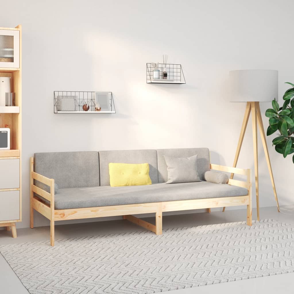 Slaapbank zonder matras 90x190 cm massief grenenhout is nu te koop bij PeponiXL, paradijselijk wonen!