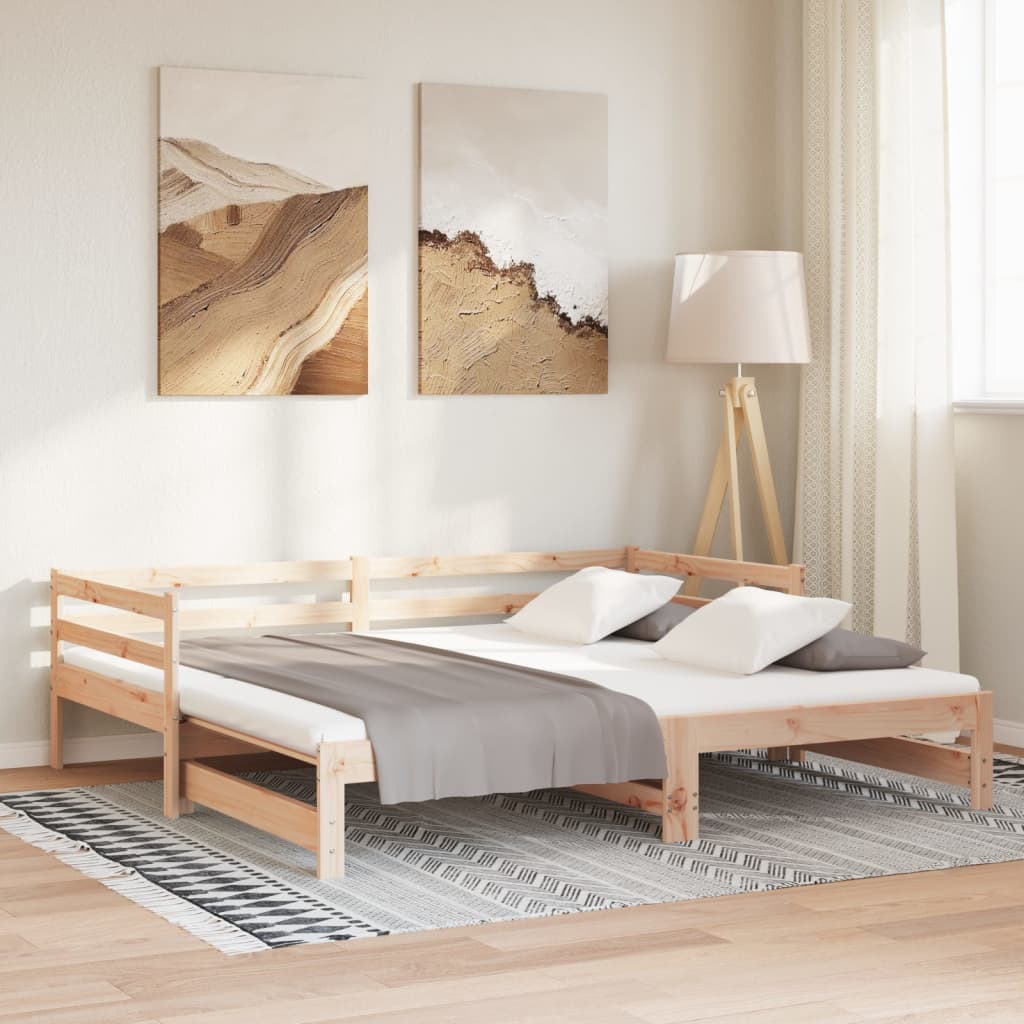 Uitschuifbare slaapbank zonder matras 90x190 cm is nu te koop bij PeponiXL, paradijselijk wonen!