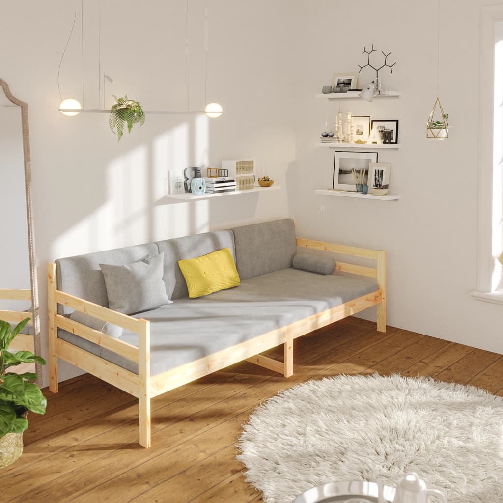 Slaapbank zonder matras 80x200 cm massief grenenhout is nu te koop bij PeponiXL, paradijselijk wonen!