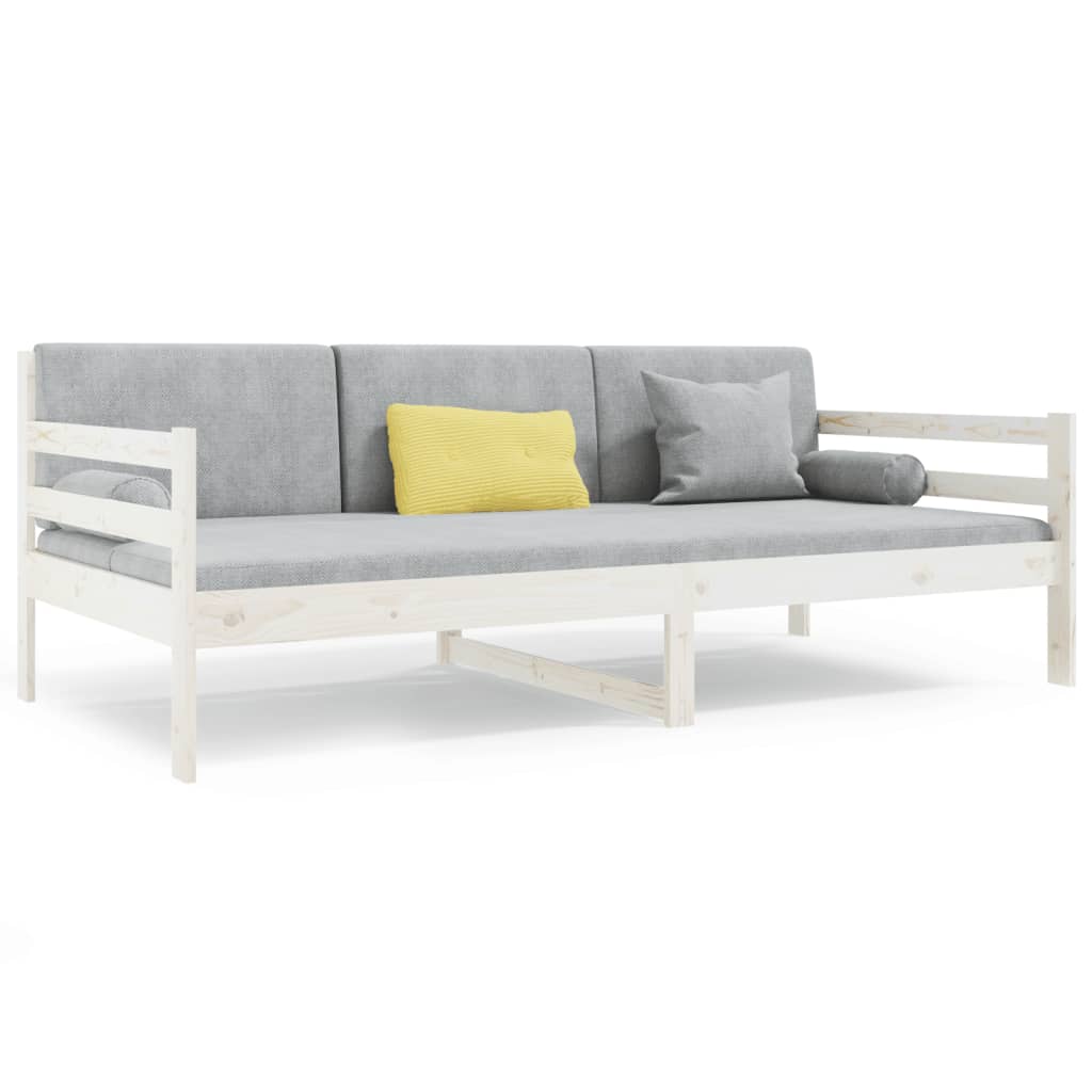 Slaapbank zonder matras 80x200 cm massief grenenhout wit is nu te koop bij PeponiXL, paradijselijk wonen!
