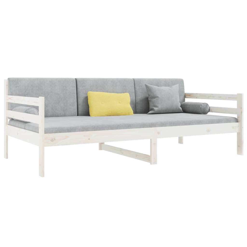 Slaapbank zonder matras 80x200 cm massief grenenhout wit is nu te koop bij PeponiXL, paradijselijk wonen!