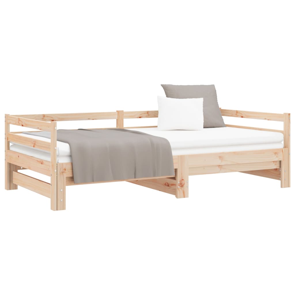 Uitschuifbare slaapbank zonder matras 80x200 cm is nu te koop bij PeponiXL, paradijselijk wonen!