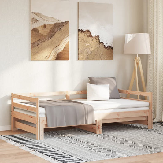 Uitschuifbare slaapbank zonder matras 80x200 cm is nu te koop bij PeponiXL, paradijselijk wonen!