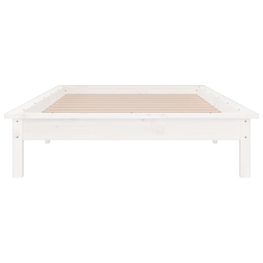 Bedframe LED massief hout 90x200 cm is nu te koop bij PeponiXL, paradijselijk wonen!
