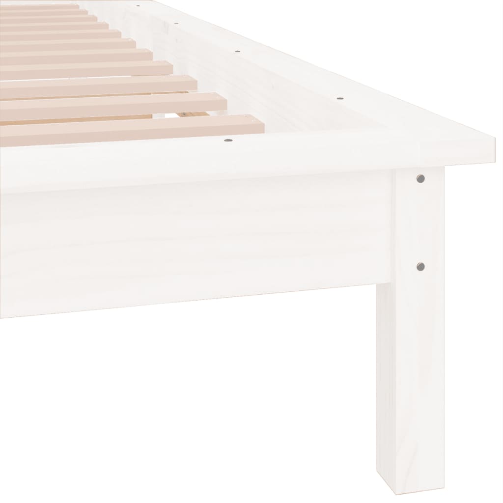 Bedframe LED massief hout 90x200 cm is nu te koop bij PeponiXL, paradijselijk wonen!