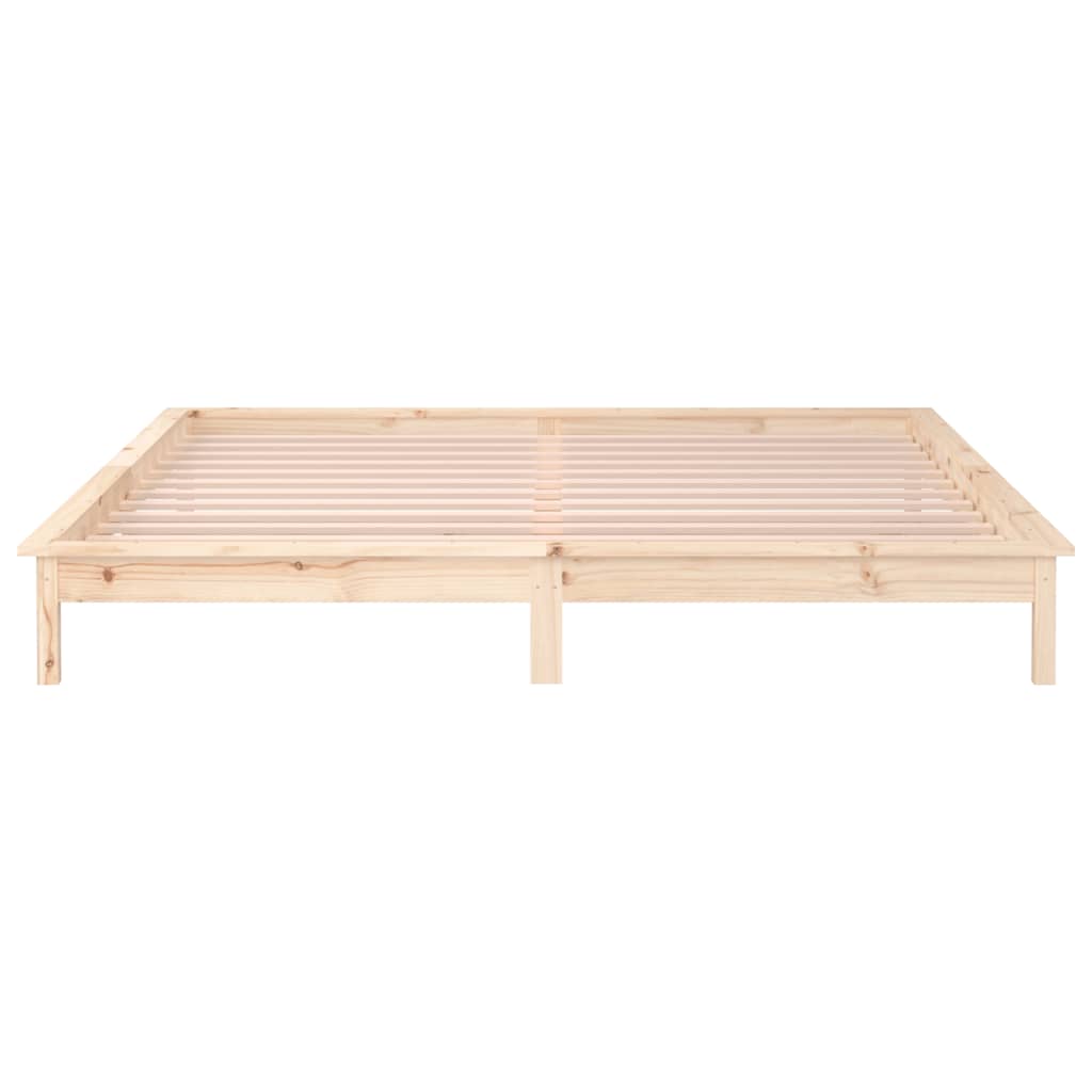 Bedframe LED massief hout 180x200 cm is nu te koop bij PeponiXL, paradijselijk wonen!