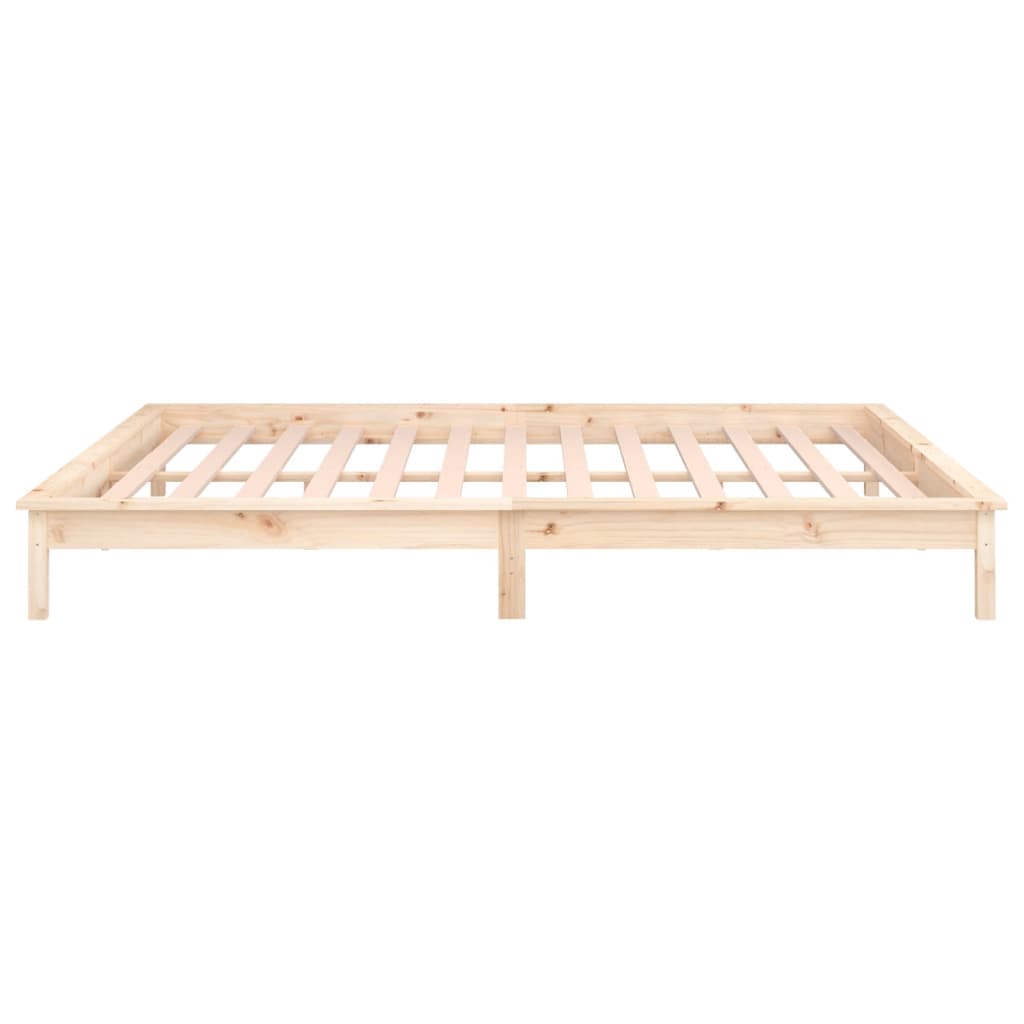 Bedframe LED massief hout 180x200 cm is nu te koop bij PeponiXL, paradijselijk wonen!