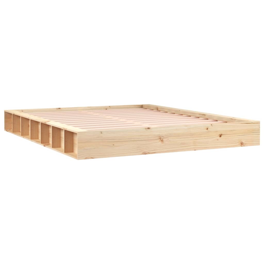 Bedframe massief hout 200x200 cm is nu te koop bij PeponiXL, paradijselijk wonen!