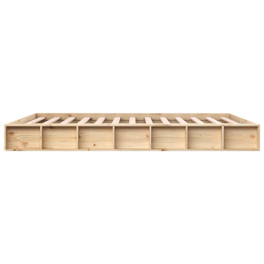 Bedframe massief hout 140x200 cm is nu te koop bij PeponiXL, paradijselijk wonen!