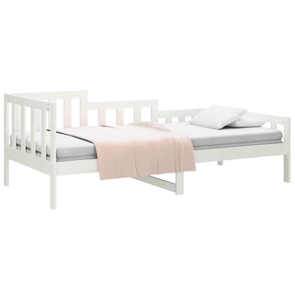 Slaapbank zonder matras 80x200 cm massief grenenhout wit is nu te koop bij PeponiXL, paradijselijk wonen!