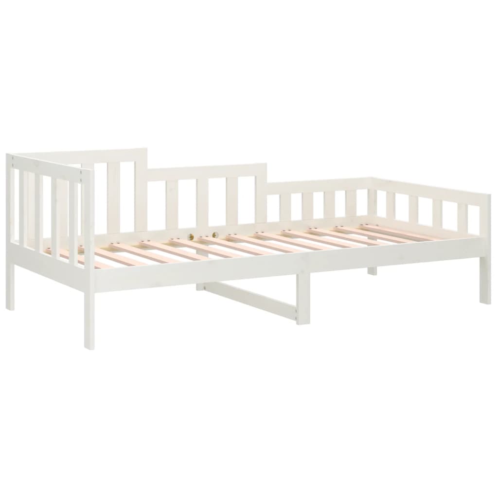 Slaapbank zonder matras 80x200 cm massief grenenhout wit is nu te koop bij PeponiXL, paradijselijk wonen!