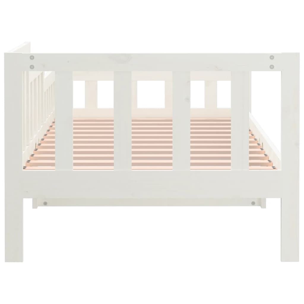 Slaapbank zonder matras 80x200 cm massief grenenhout wit is nu te koop bij PeponiXL, paradijselijk wonen!