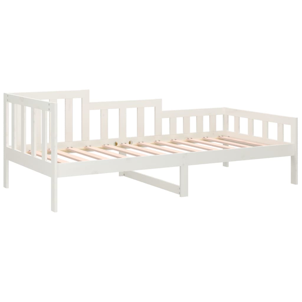 Slaapbank zonder matras 90x200 cm massief grenenhout wit is nu te koop bij PeponiXL, paradijselijk wonen!
