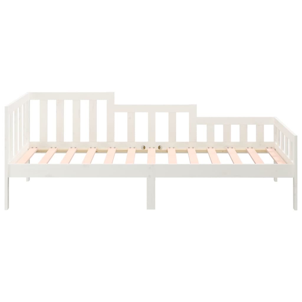 Slaapbank zonder matras 90x200 cm massief grenenhout wit is nu te koop bij PeponiXL, paradijselijk wonen!