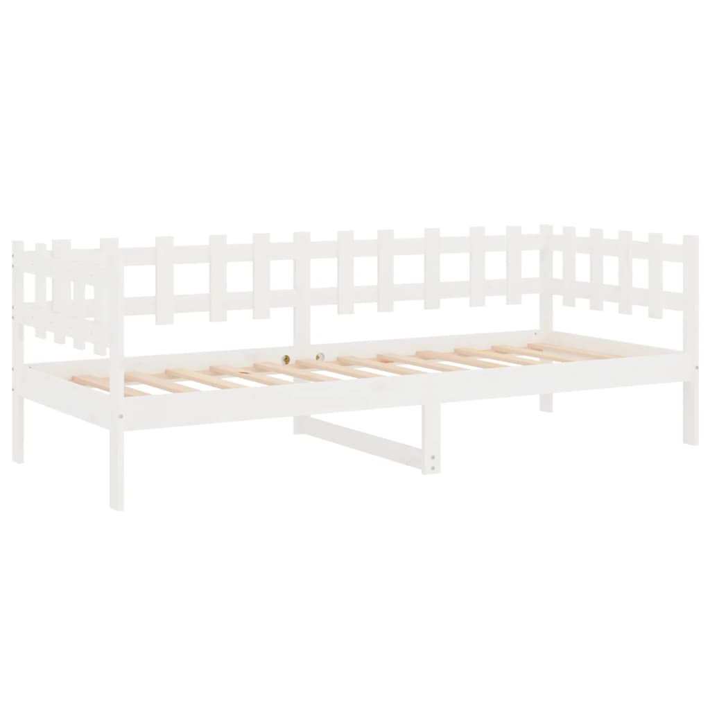 Slaapbank zonder matras 80x200 cm massief grenenhout wit is nu te koop bij PeponiXL, paradijselijk wonen!
