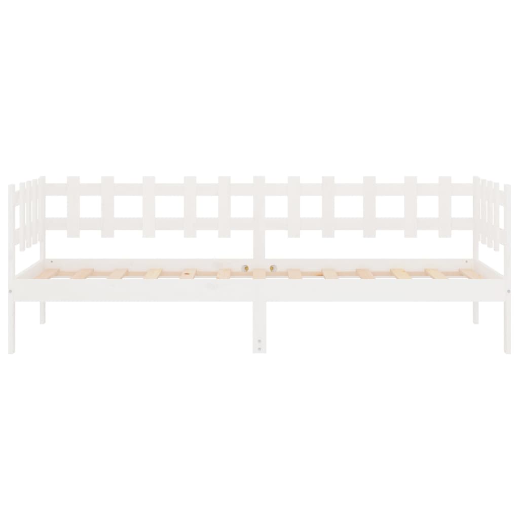 Slaapbank zonder matras 80x200 cm massief grenenhout wit is nu te koop bij PeponiXL, paradijselijk wonen!