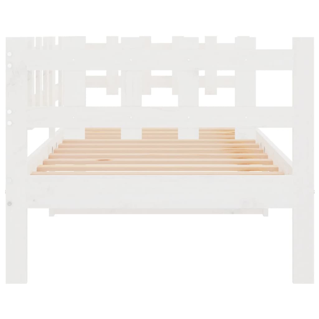 Slaapbank zonder matras 80x200 cm massief grenenhout wit is nu te koop bij PeponiXL, paradijselijk wonen!