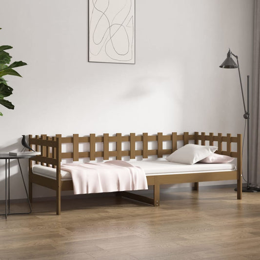 Slaapbank 80x200 cm massief grenenhout honingbruin is nu te koop bij PeponiXL, paradijselijk wonen!