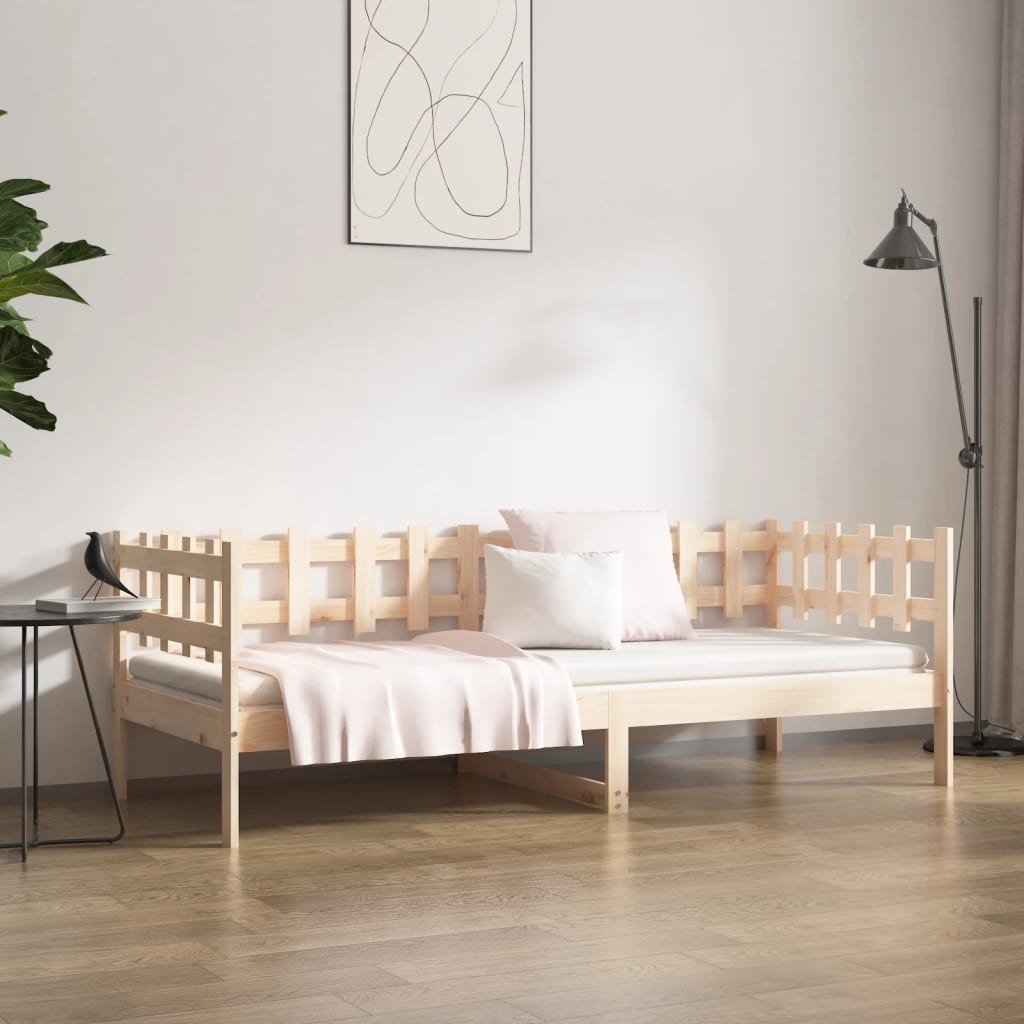 Slaapbank zonder matras 90x190 cm massief grenenhout is nu te koop bij PeponiXL, paradijselijk wonen!
