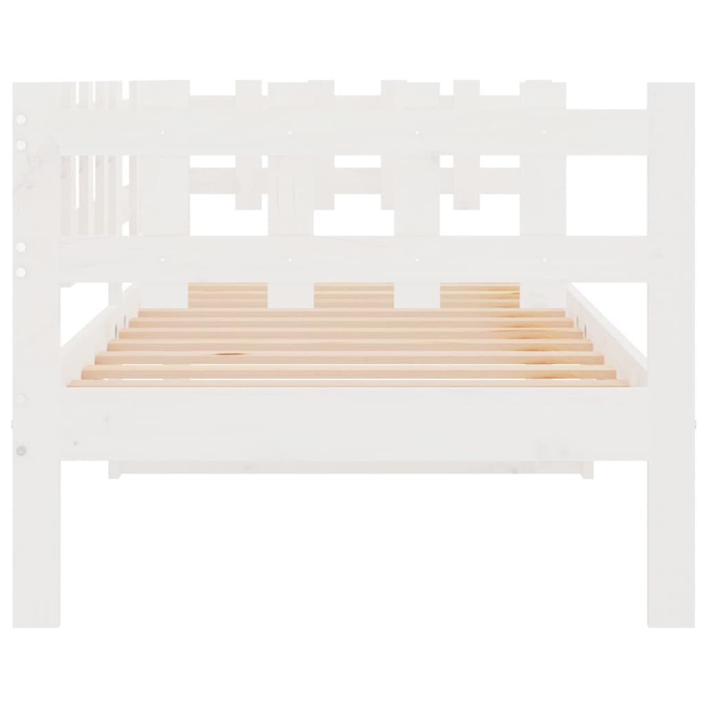 Slaapbank zonder matras 90x190 cm massief grenenhout wit is nu te koop bij PeponiXL, paradijselijk wonen!