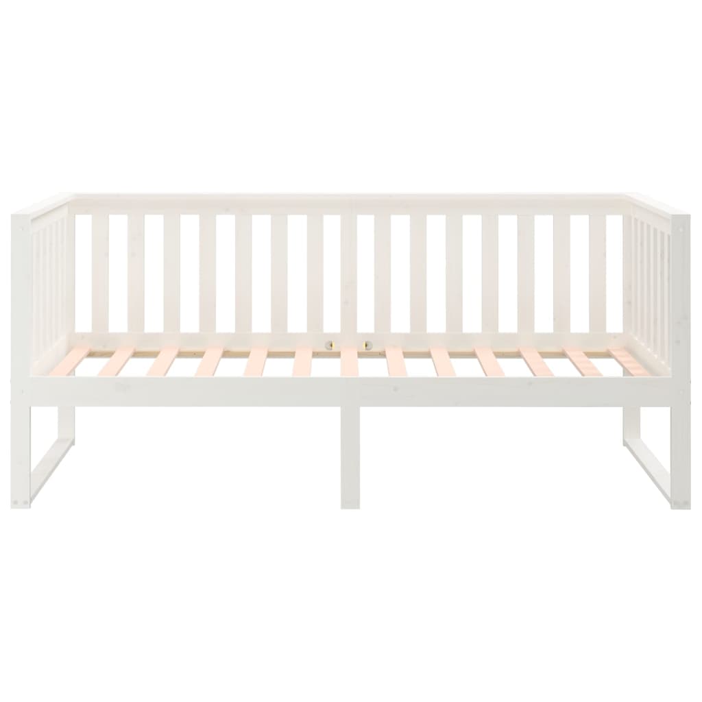 Slaapbank zonder matras 90x200 cm massief grenenhout wit is nu te koop bij PeponiXL, paradijselijk wonen!