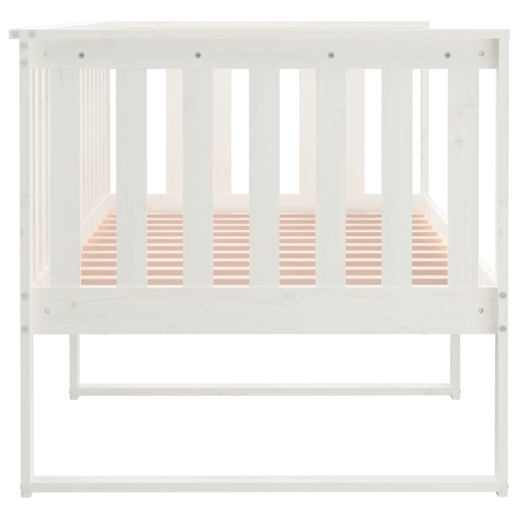 Slaapbank zonder matras 90x200 cm massief grenenhout wit is nu te koop bij PeponiXL, paradijselijk wonen!