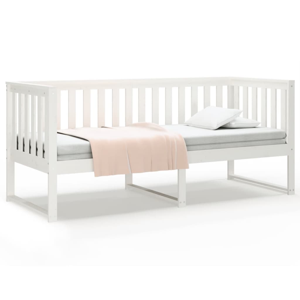 Slaapbank zonder matras 80x200 cm massief grenenhout wit is nu te koop bij PeponiXL, paradijselijk wonen!
