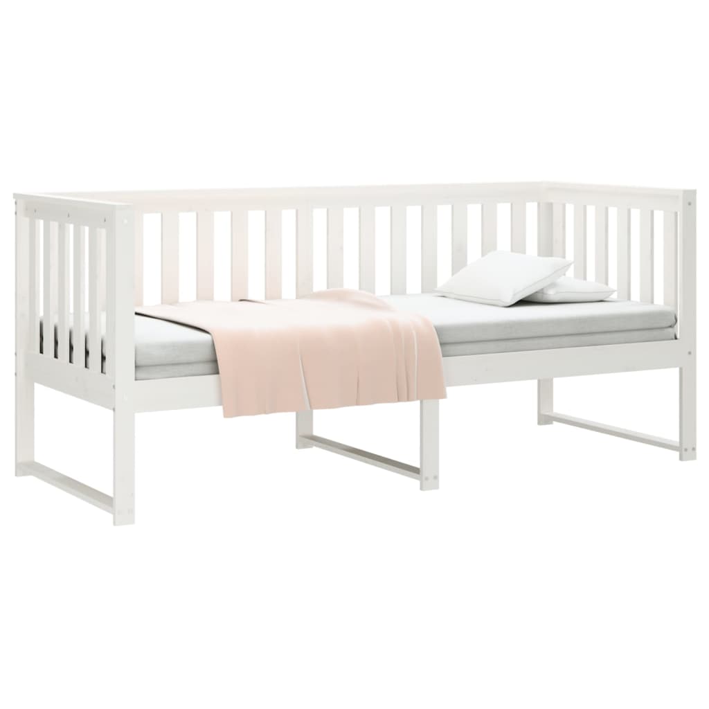 Slaapbank zonder matras 80x200 cm massief grenenhout wit is nu te koop bij PeponiXL, paradijselijk wonen!