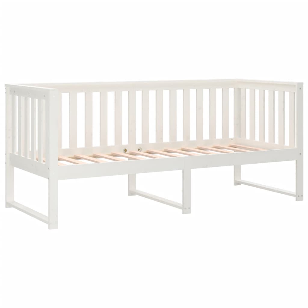 Slaapbank zonder matras 80x200 cm massief grenenhout wit is nu te koop bij PeponiXL, paradijselijk wonen!