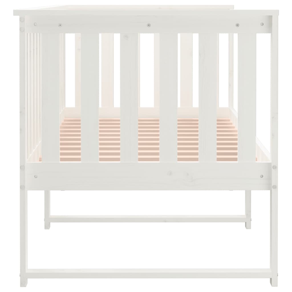Slaapbank zonder matras 80x200 cm massief grenenhout wit is nu te koop bij PeponiXL, paradijselijk wonen!