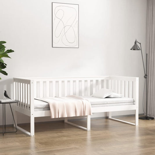 Slaapbank zonder matras 90x190 cm massief grenenhout wit is nu te koop bij PeponiXL, paradijselijk wonen!
