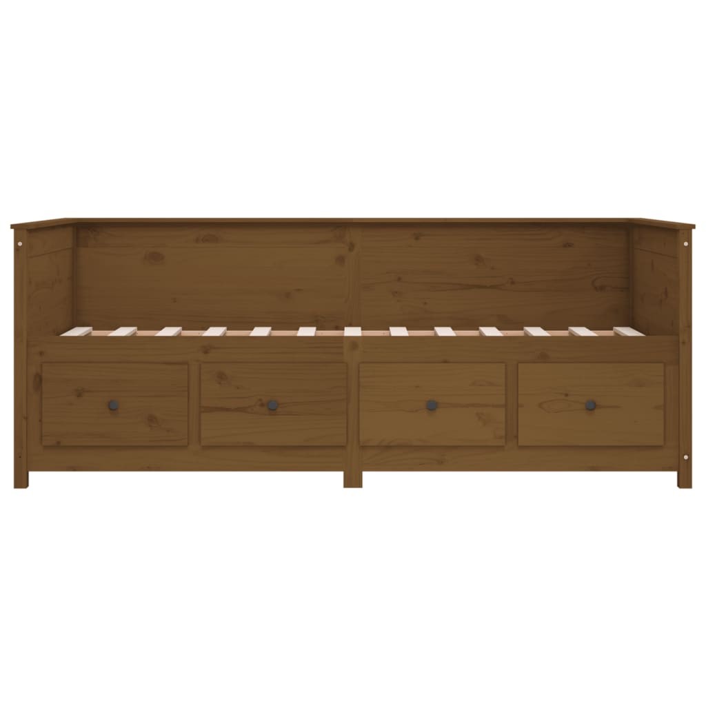 Slaapbank 90x200 cm massief grenenhout honingbruin is nu te koop bij PeponiXL, paradijselijk wonen!