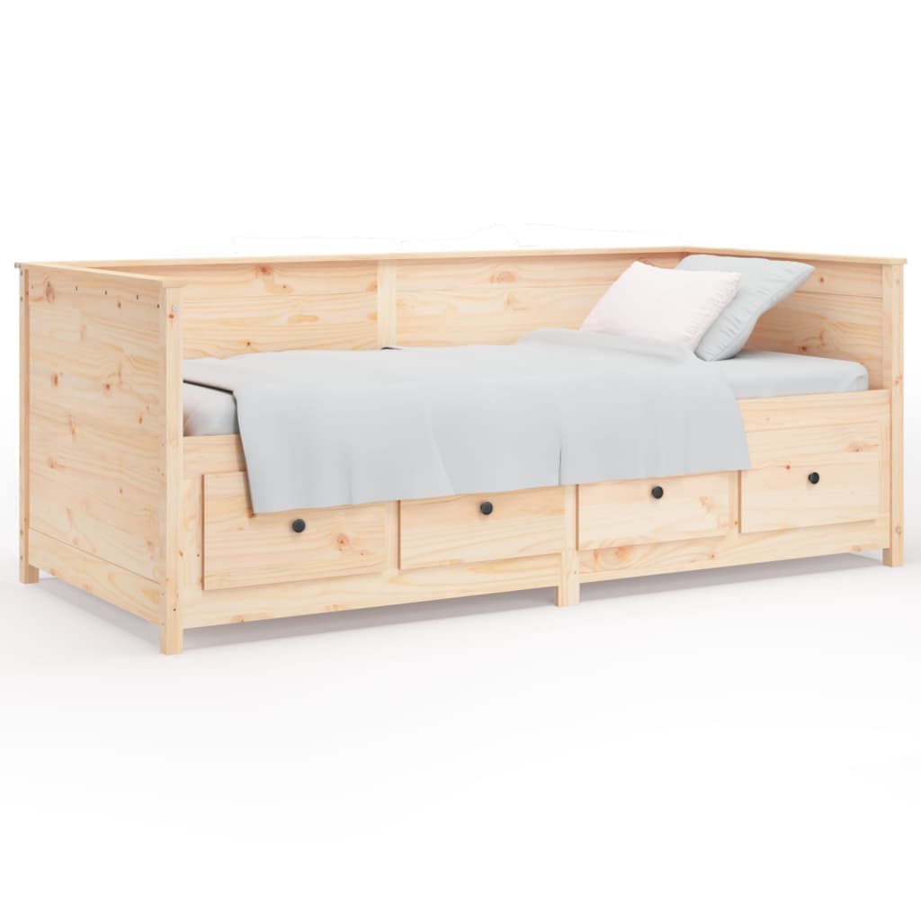 Slaapbank zonder matras 80x200 cm massief grenenhout is nu te koop bij PeponiXL, paradijselijk wonen!