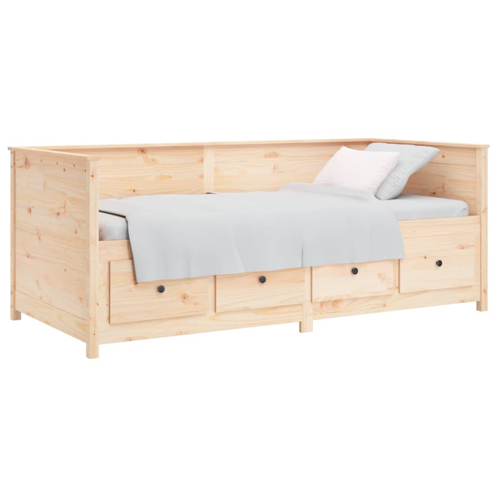Slaapbank zonder matras 80x200 cm massief grenenhout is nu te koop bij PeponiXL, paradijselijk wonen!