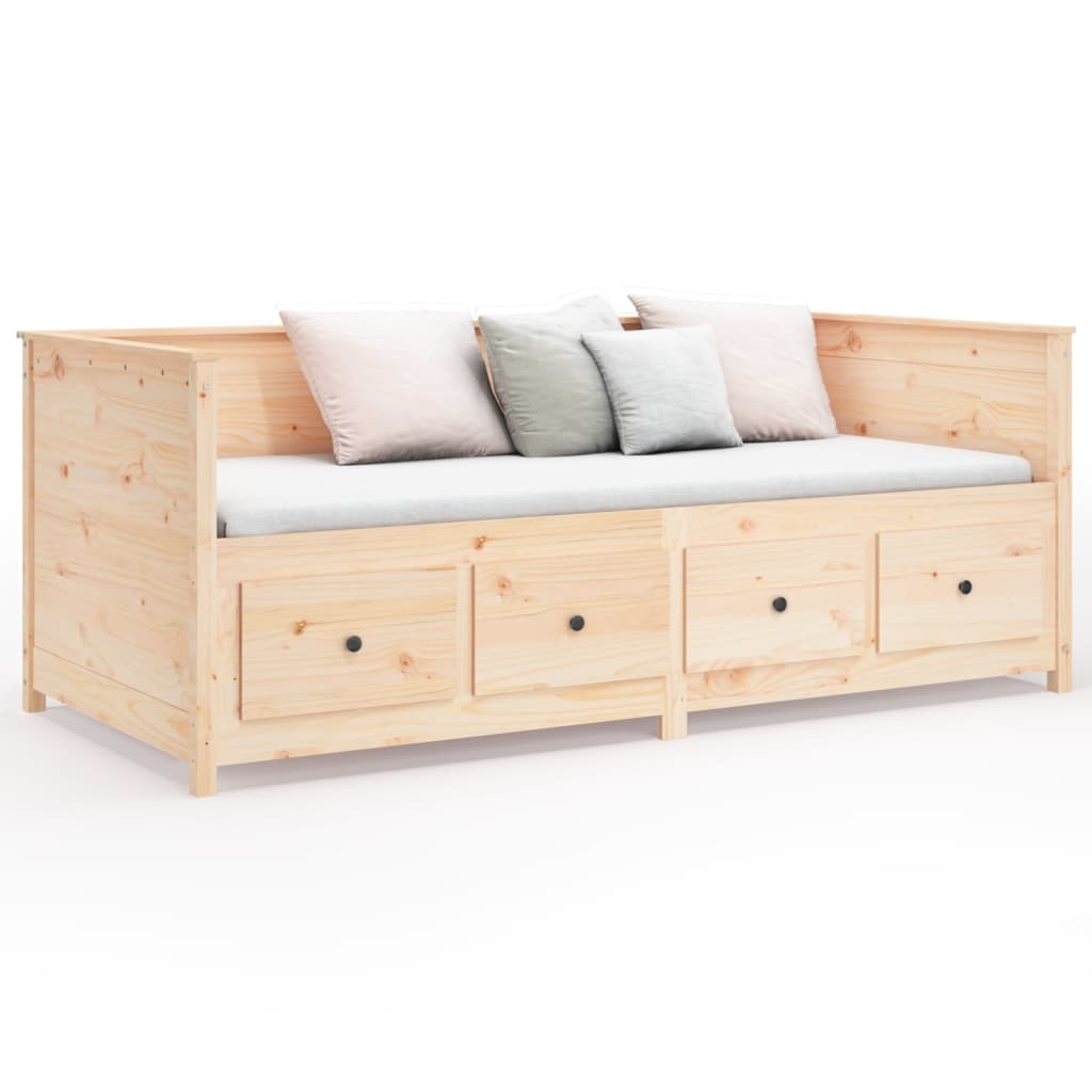 Slaapbank zonder matras 80x200 cm massief grenenhout is nu te koop bij PeponiXL, paradijselijk wonen!