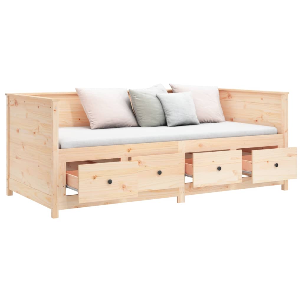 Slaapbank zonder matras 80x200 cm massief grenenhout is nu te koop bij PeponiXL, paradijselijk wonen!