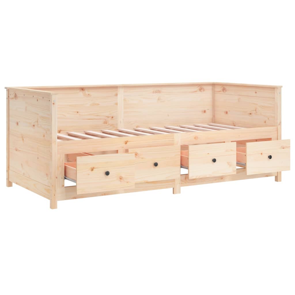 Slaapbank zonder matras 80x200 cm massief grenenhout is nu te koop bij PeponiXL, paradijselijk wonen!