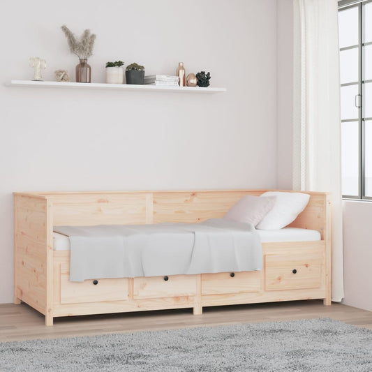 Slaapbank zonder matras 80x200 cm massief grenenhout is nu te koop bij PeponiXL, paradijselijk wonen!