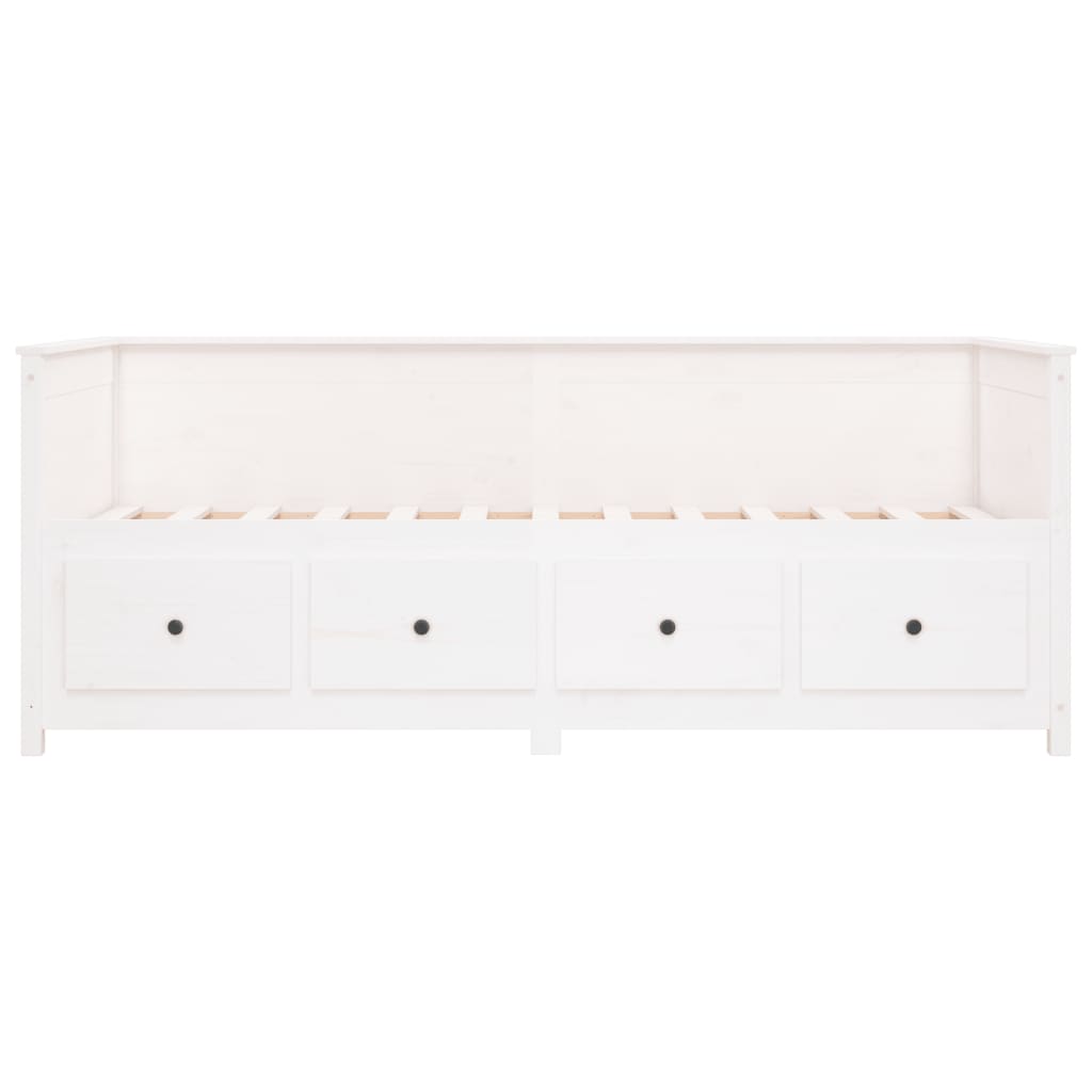 Slaapbank zonder matras 90x190 cm massief grenenhout wit is nu te koop bij PeponiXL, paradijselijk wonen!