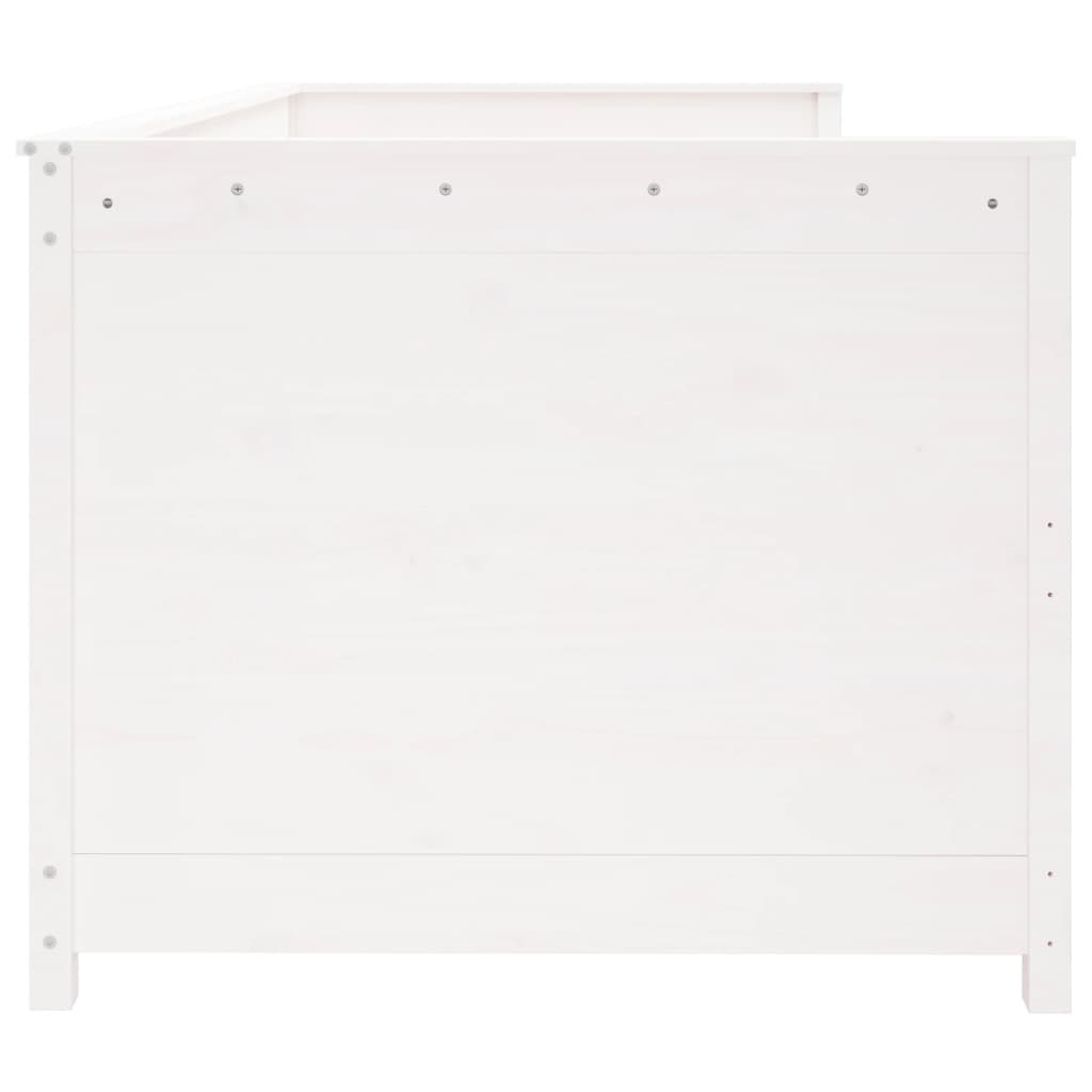 Slaapbank zonder matras 90x190 cm massief grenenhout wit is nu te koop bij PeponiXL, paradijselijk wonen!
