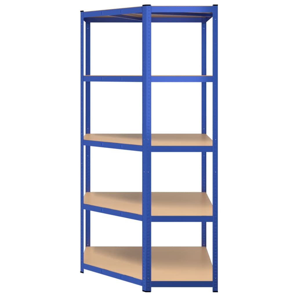 Hoekrek 5-laags staal & bewerkt hout antracietkleurig is nu te koop bij PeponiXL, paradijselijk wonen!