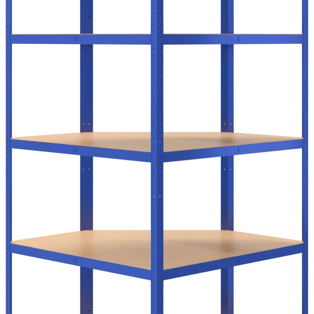 Hoekrek 5-laags staal & bewerkt hout antracietkleurig is nu te koop bij PeponiXL, paradijselijk wonen!