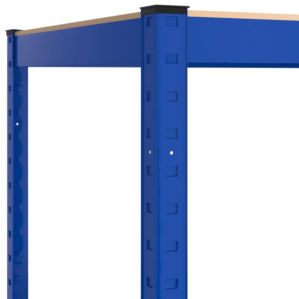 Hoekrek 5-laags staal & bewerkt hout antracietkleurig is nu te koop bij PeponiXL, paradijselijk wonen!