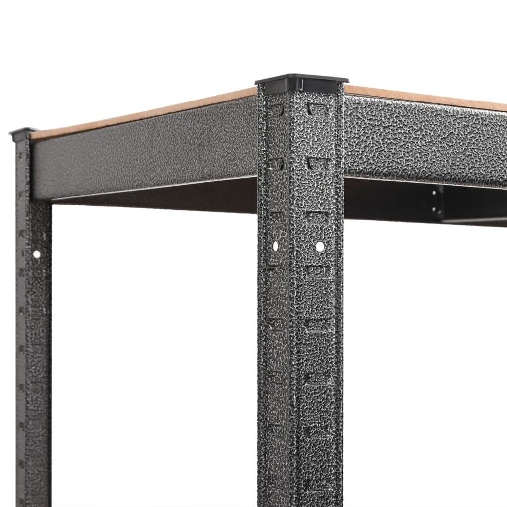 Opbergrek 5-laags staal en bewerkt hout grijs is nu te koop bij PeponiXL, paradijselijk wonen!
