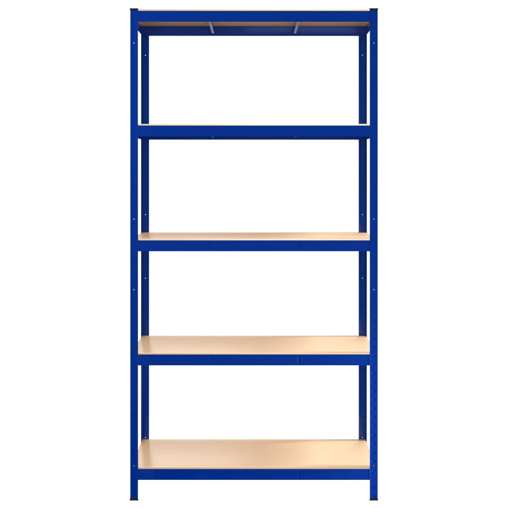 Opbergrek 5-laags staal en bewerkt hout blauw is nu te koop bij PeponiXL, paradijselijk wonen!