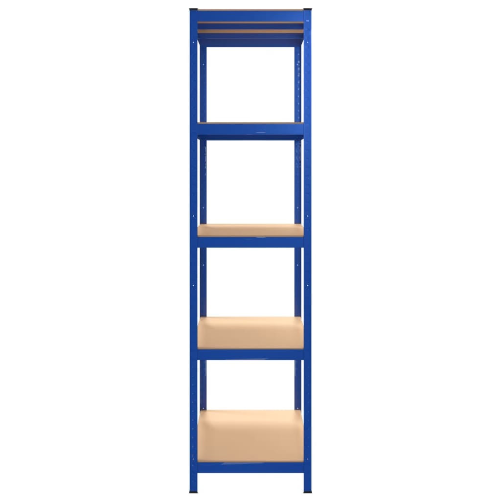 Opbergrek 5-laags staal en bewerkt hout blauw is nu te koop bij PeponiXL, paradijselijk wonen!